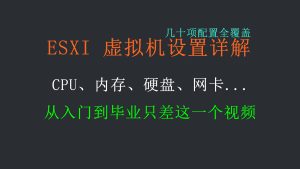 vSphere入门⑦ 10分钟做全网最强的ESXI速通视频！-itdog